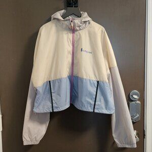 Cotopaxi Plus Size Womens Windbreaker Rainjacket Blue Cream Pink 2X